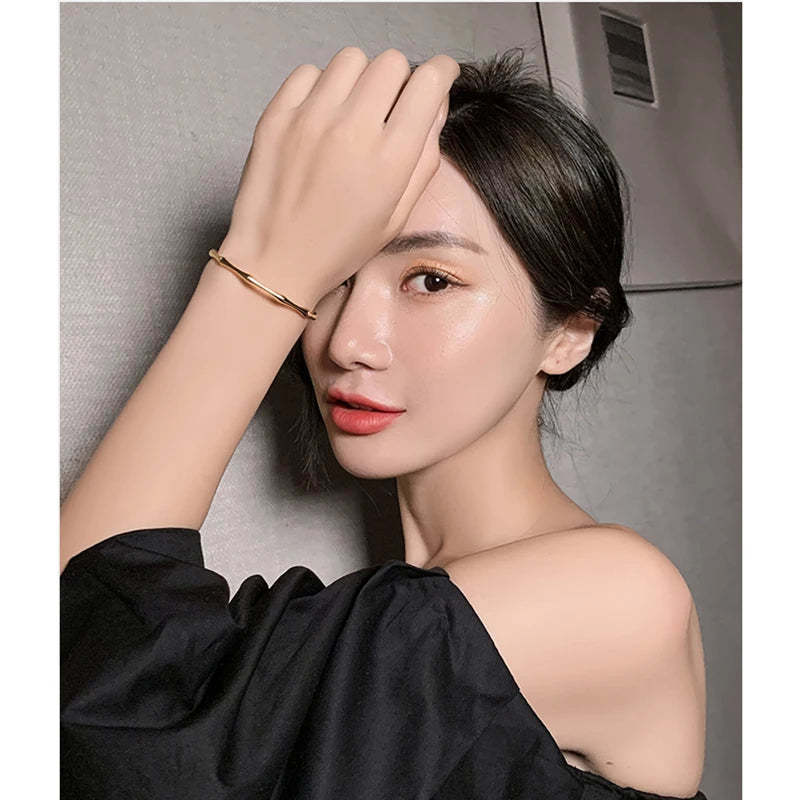 The Rhodium Bamboo Cuff