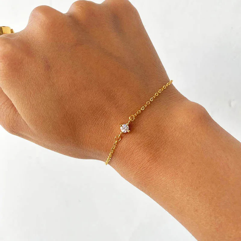 The Solitaire Zircon Bracelet