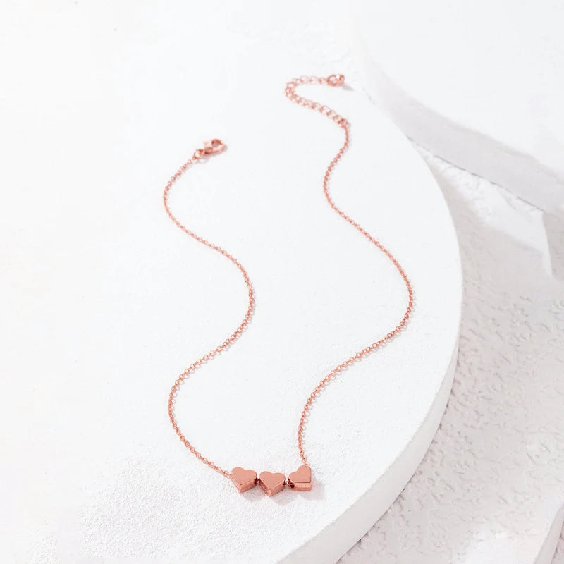 Tricolor Heart Necklace