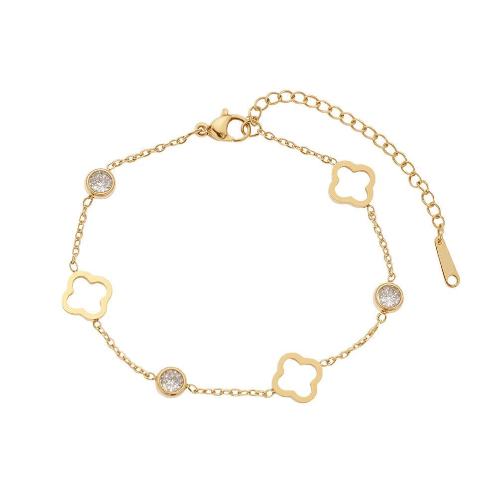 The Gilded Clover Bracelet