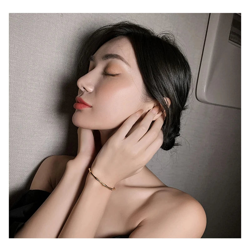 The Rhodium Bamboo Cuff