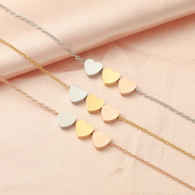 Tricolor Heart Necklace